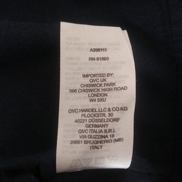 Naturals d&CO. women's size S navy blue long sleeve top - Picture 13 of 13